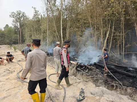 Pengaduan Kebakaran Ditangani, Pelapor Sampaikan Terima Kasih kepada Polsek Batanghari Leko