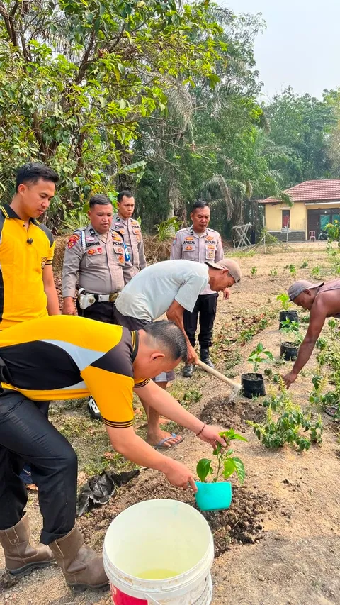 Peduli Alam untuk Generasi Mendatang, Polsek Batanghari Leko Gelar Green Policing